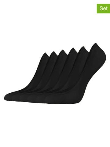 camano Skarpety-stopki (6 par) w kolorze czarnym