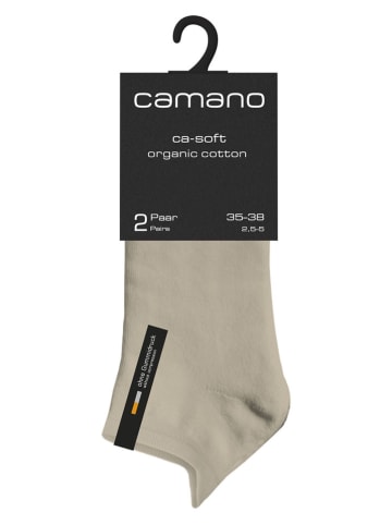 camano Skarpety (6 par) w kolorze beżowo-białym