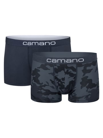 camano 6er-Set: Boxershorts in Dunkelblau/ Grün