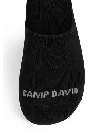 CAMP DAVID Skarpety-stopki (6 par) w kolorze czarnym