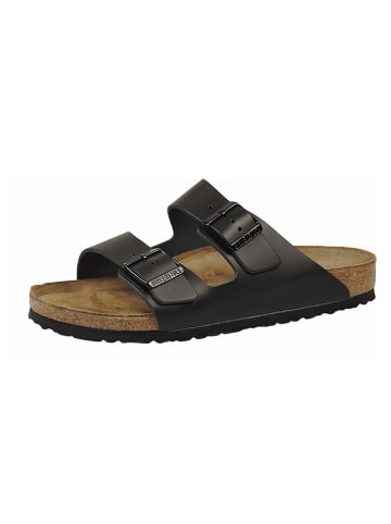 Birkenstock Leren slippers "Arizona" zwart - wijdte N
