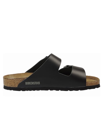 Birkenstock Skórzane klapki "Arizona" w kolorze czarnym