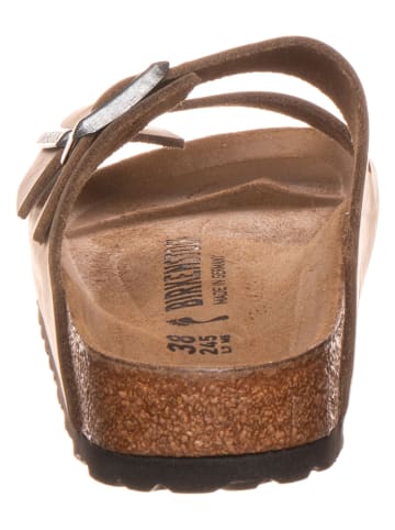 Birkenstock Skórzane klapki "Arizona" w kolorze khaki