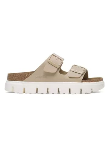 Birkenstock Pantoletten "Arizona PAP Chunky" in Beige