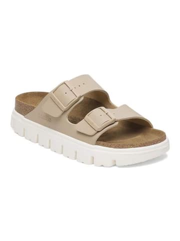Birkenstock Pantoletten "Arizona PAP Chunky" in Beige