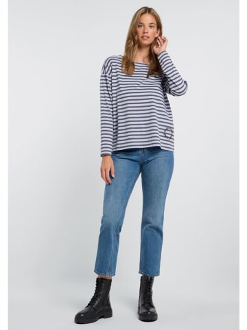 ELBSAND Longsleeve "Tooske" in Hellblau/ Grau