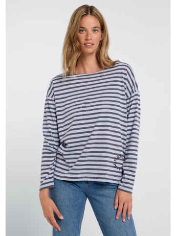 ELBSAND Longsleeve "Tooske" lichtblauw/grijs