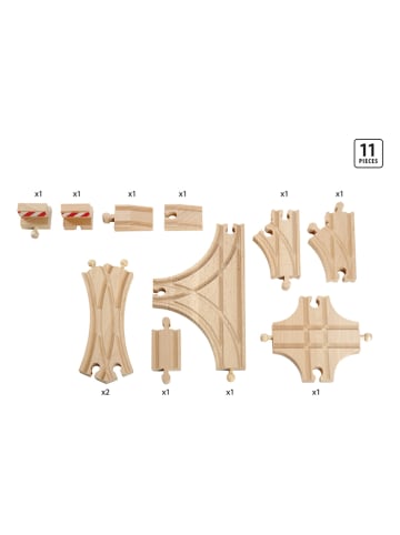 Brio 11-delige spoorbaan- en wisselassortiment - vanaf 3 jaar