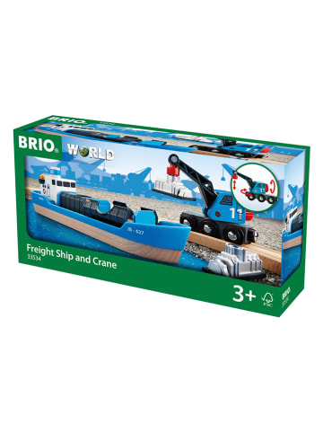 Brio Containerschip met kraan - vanaf 3 jaar