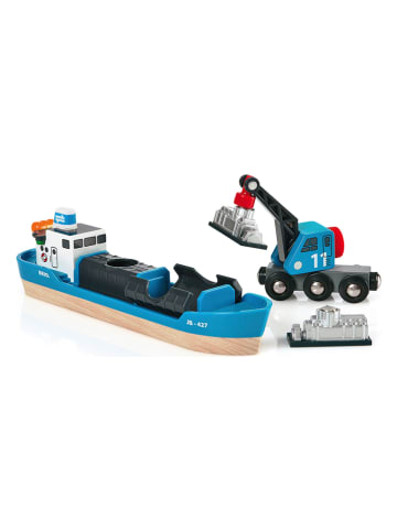 Brio Containerschip met kraan - vanaf 3 jaar