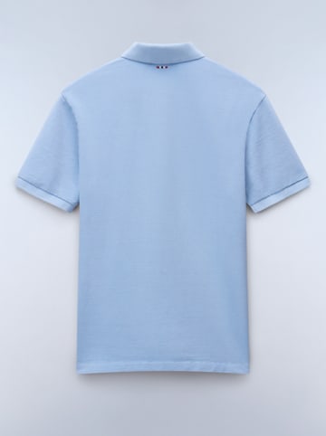 NAPAPIJRY Koszulka polo "Elbas" w kolorze błękitnym