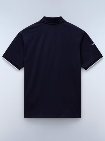 NAPAPIJRY Poloshirt "Badge" donkerblauw