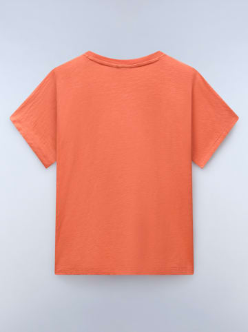 NAPAPIJRY Koszulka "Eclair" w kolorze pomarańczowym