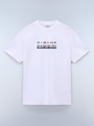NAPAPIJRY Koszulka "Sere" w kolorze białym