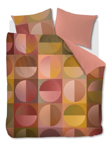 Beddinghouse Satijnen beddengoedset "Radiant" lichtroze/groen