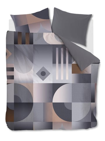 Beddinghouse Satijnen beddengoedset "Robbinson" grijs