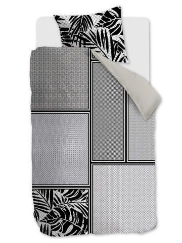 Beddinghouse Komplet pościeli satynowej "Satelite" w kolorze beżowo-czarnym