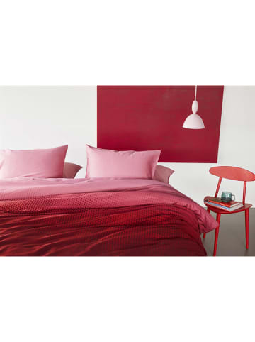Beddinghouse Satin-Bettwäsche-Set 'Virtual" in Rot/ Rosa