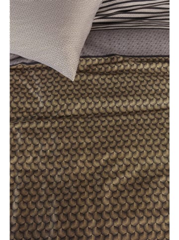 Beddinghouse Komplet pościeli satynowej "Shitake" w kolorze beżowo-jasnobrązowym