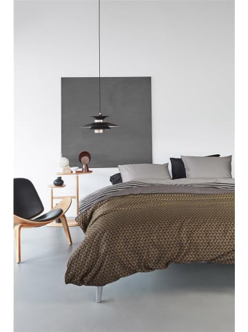 Beddinghouse Satijnen beddengoedset "Shitake" lichtbruin/beige