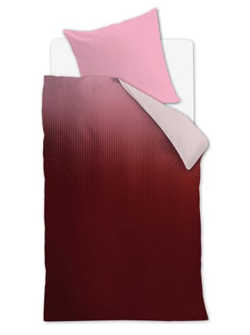 Beddinghouse Komplet pościeli satynowej "Virtual" w kolorze czerwono-jasnoróżowym