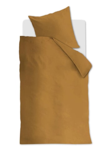 Beddinghouse Renforcé beddengoedset "Care" geel