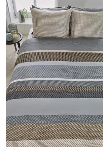 Beddinghouse Beddengoedset "Audrey" lichtbruin/grijs/crème