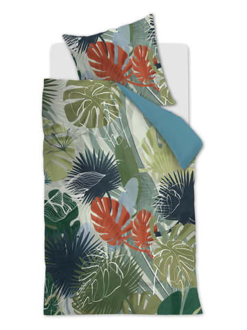 Beddinghouse Renforcé beddengoedset "Paper Leaves" meerkleurig