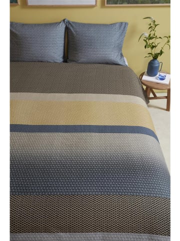 Beddinghouse Komplet pościeli renforcé "Vance" w kolorze niebiesko-żółto-zielonym