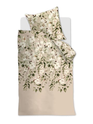 Beddinghouse Flanellen beddengoedset "Autumn Blossom" beige