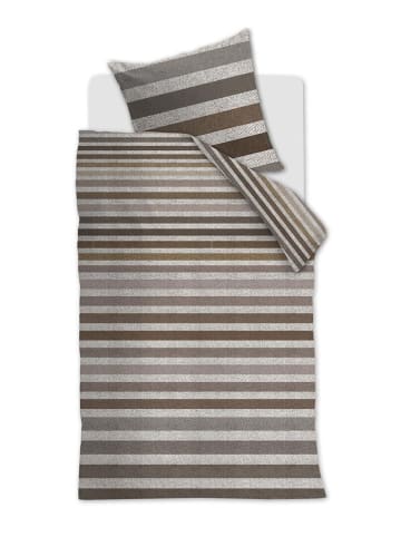 Beddinghouse Komplet pościeli flanelowej "Gloaming" w kolorze brązowym