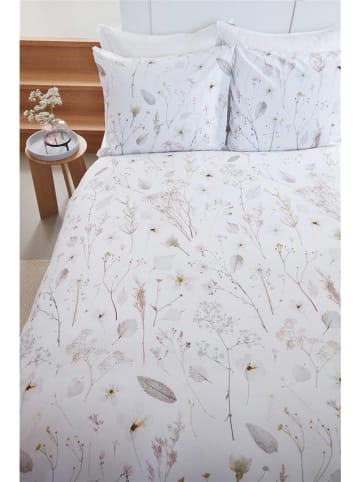 Beddinghouse Satijnen beddengoedset "Emeli" wit/beige