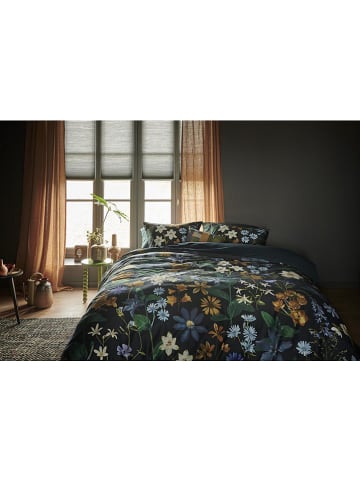 Beddinghouse Satijnen beddengoedset "Eve" donkerblauw/groen