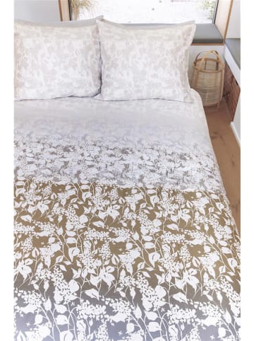 Beddinghouse Bettwäsche-Set "Carola" in Weiß/ Hellbraun