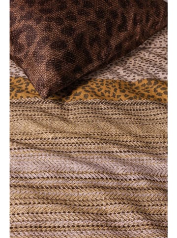 Beddinghouse Satijnen beddengoedset "Feis" bruin/lichtbruin