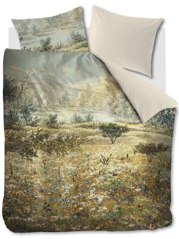 Beddinghouse Satijnen beddengoedset "Flowerlove" groen