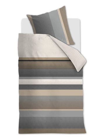 Beddinghouse Komplet pościeli satynowej "Rhys" w kolorze szarym