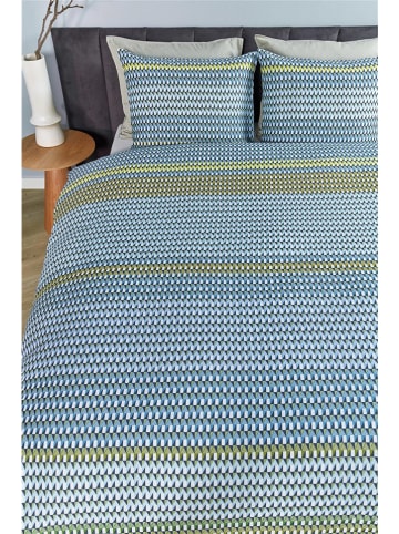 Beddinghouse Komplet pościeli satynowej "Rhythm" w kolorze błękitnym