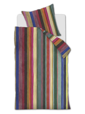 Oilily Satin-Bettwäsche-Set "Lines Multi" in Bunt