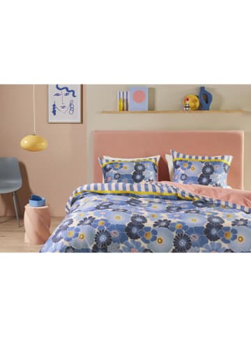 Beddinghouse Satijnen beddengoedset ''Nica'' blauw