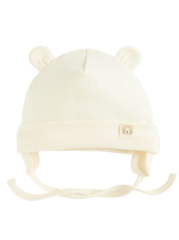 COOL CLUB 2-delige set: strikmutsen crème