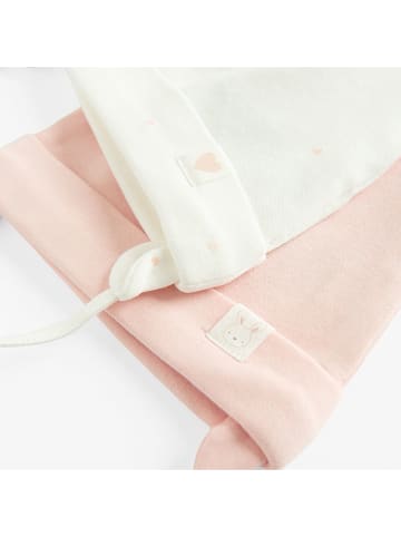 COOL CLUB 2-delige set: strikmutsen lichtroze/crème