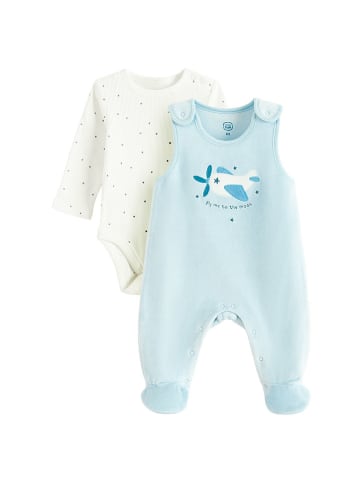 COOL CLUB 2tlg. Strampler-Set in Hellblau/ Creme