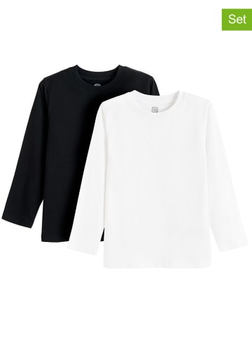 COOL CLUB 2er-Set: Longsleeves in Weiß/ Schwarz