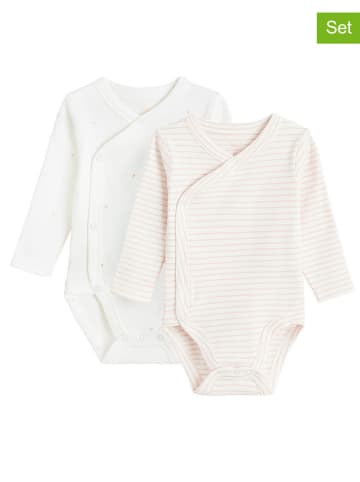 COOL CLUB 2-delige set: rompers crème