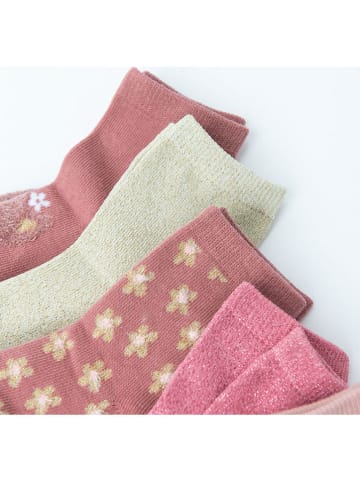 COOL CLUB 5er-Set: Socken in Rosa/ Creme