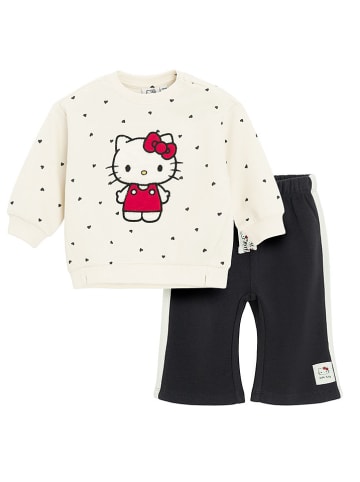 COOL CLUB 2-częściowy zestaw w kolorze czarno-kremowym