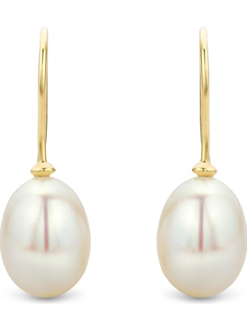 Revoni Gouden oorhangers met parels