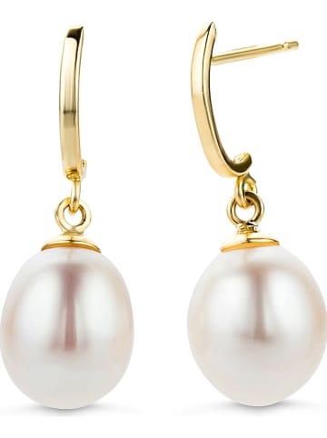 Revoni Gold-Ohrstecker mit Perlen