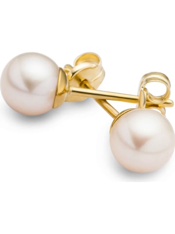 Revoni Gouden oorstekers met parels